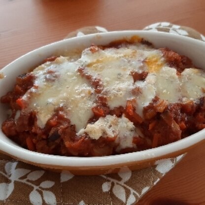 余り物のカレーで。美味しかったです！